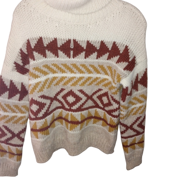 Elsamanda Wool Alpaca Blend Chunky Turtleneck Italy Small - Picture 3 of 6